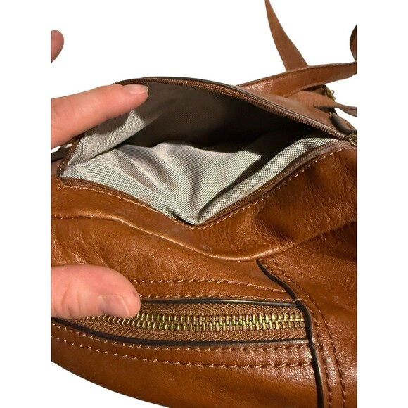 Fossil Leather Mini Backpack Brown | Everyday Casual Hands-Free Bag main image 13